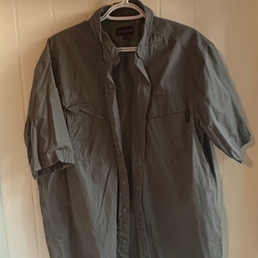 Wolverine Men's Charcoal Button-Down Shirt